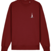 Sailing Yacht Logo Changer Sweatshirt Burgundy