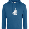 Sailing Boat College Hoodie Tropical Blue