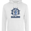 I Just Want to Go Sailing College Hoodie Arctic White