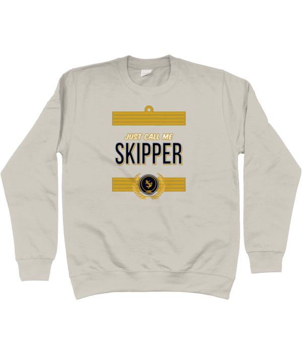 Just Call Me Skipper Sweatshirt Natural Stone