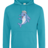 Dolphin Crew Hat College Hoodie Lagoon Blue