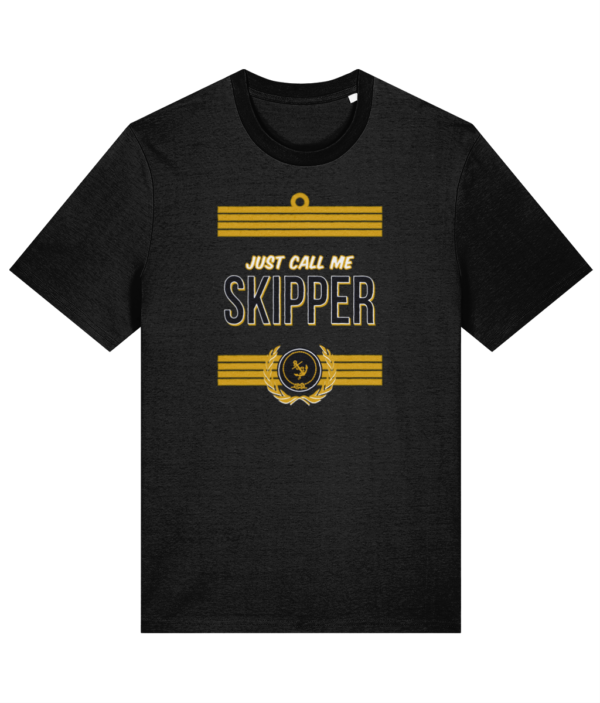 Just Call Me Skipper T-Shirt Black