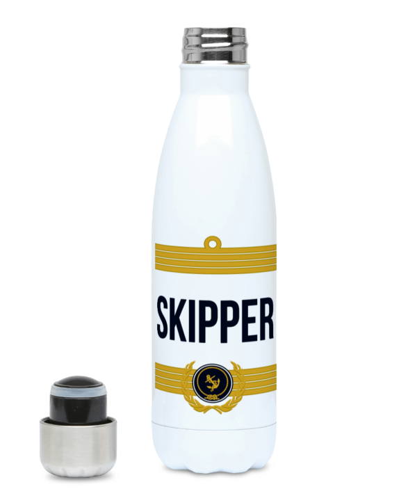 Skipper Stripes 500ml Water Bottle Left