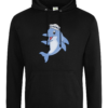 Dolphin Crew Hat College Hoodie Jet Black