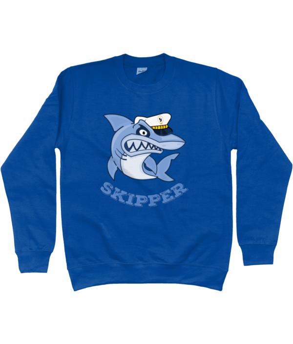 Shark Skipper Sweatshirt Royal Blue