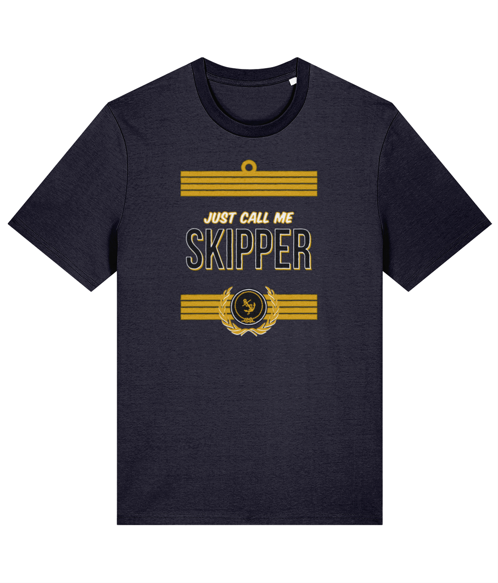 Just Call Me Skipper T-Shirt French Navy