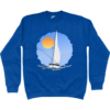 Sailing Yacht at Sea Sweatshirt Royal Blue