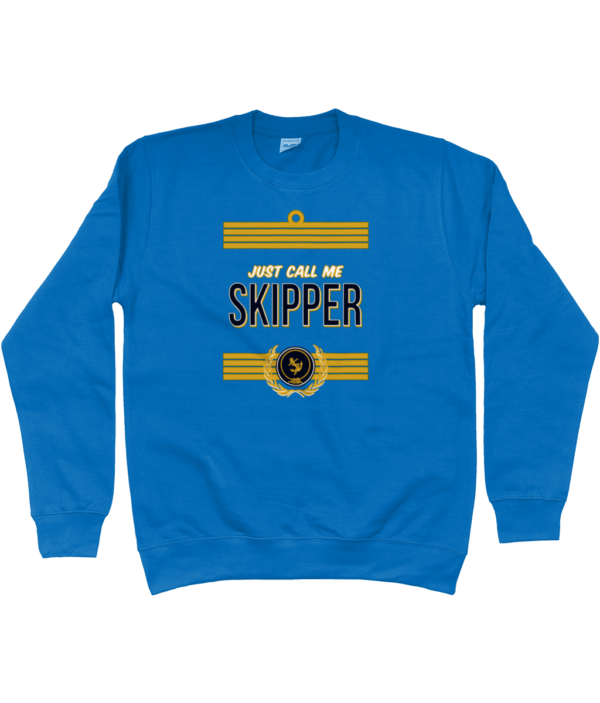 Just Call Me Skipper Sweatshirt Sapphire Blue