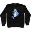 Dolphin Crew Hat Sweatshirt Jet Black