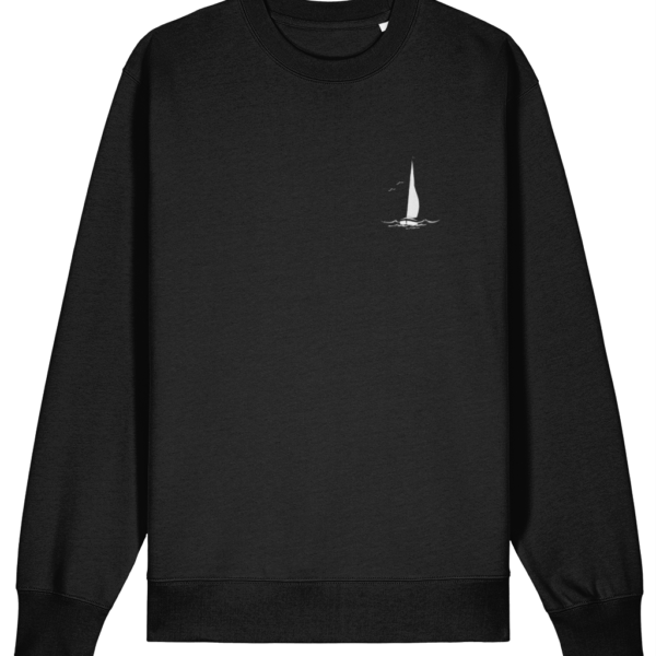 Sailing Yacht Logo Changer Sweatshirt Black