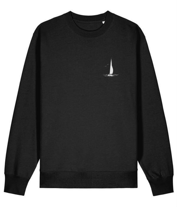 Sailing Yacht Logo Changer Sweatshirt Black