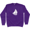 Sailing Boat Sweatshirt Purple