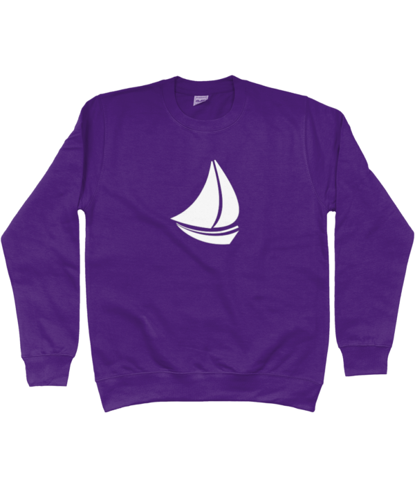 Sailing Boat Sweatshirt Purple