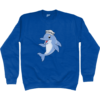 Dolphin Crew Hat Sweatshirt Royal Blue