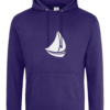 Sailing Boat College Hoodie Ultra Violet