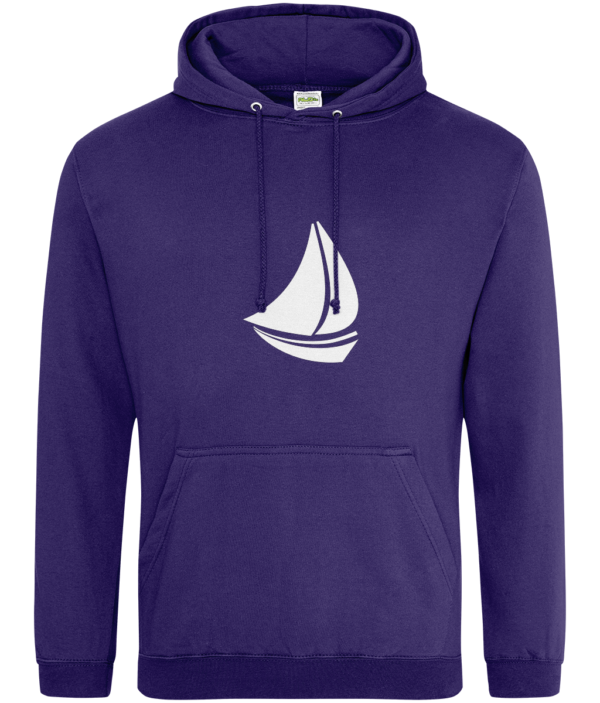 Sailing Boat College Hoodie Ultra Violet