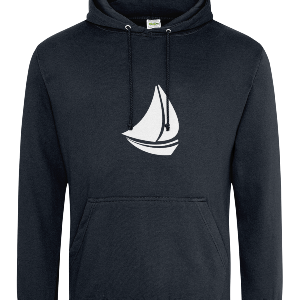 Sailing Boat College Hoodie French Navy