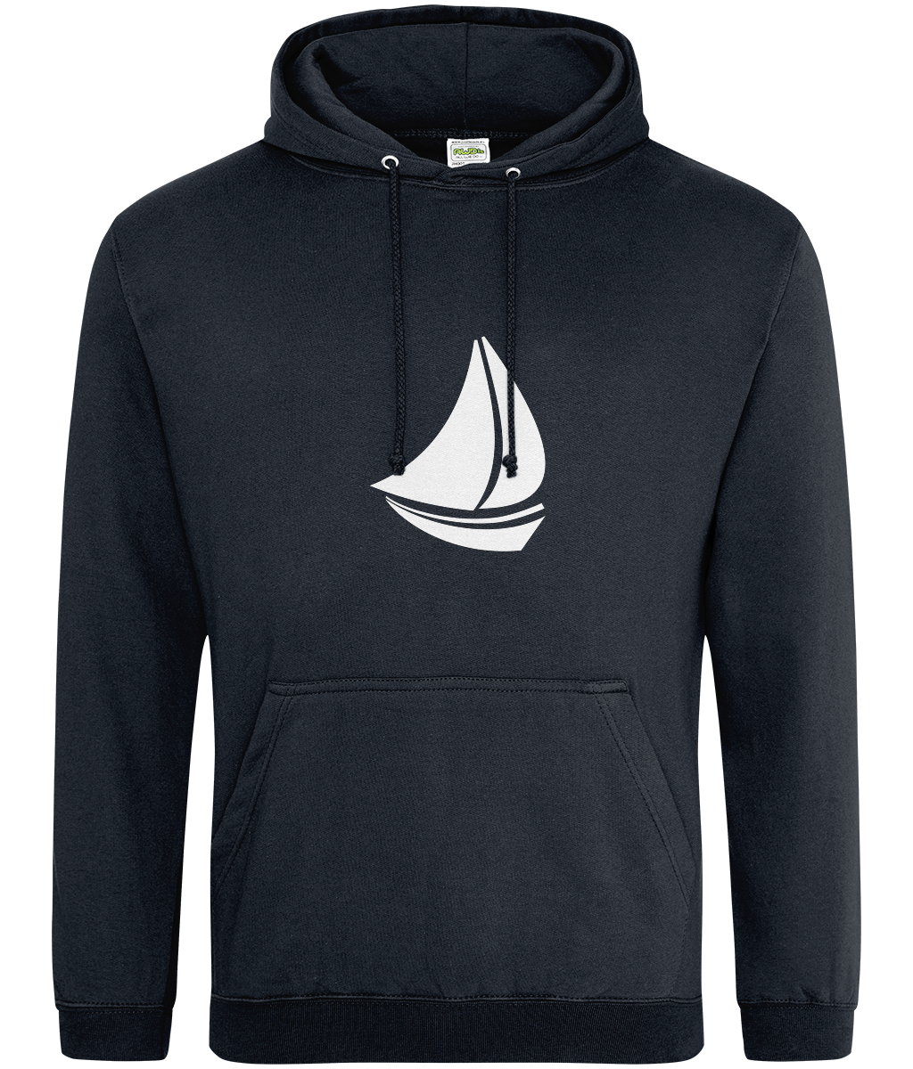 Sailing Boat College Hoodie French Navy