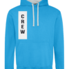 Crew Varsity Hoodie Sapphire Blue-Heather Grey