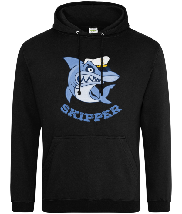 Shark Skipper College Hoodie Jet Black