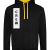 Crew Varsity Hoodie Jet Black-Gold