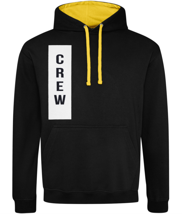 Crew Varsity Hoodie Jet Black-Gold