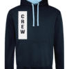 Crew Varsity Hoodie French Navy-Sky Blue