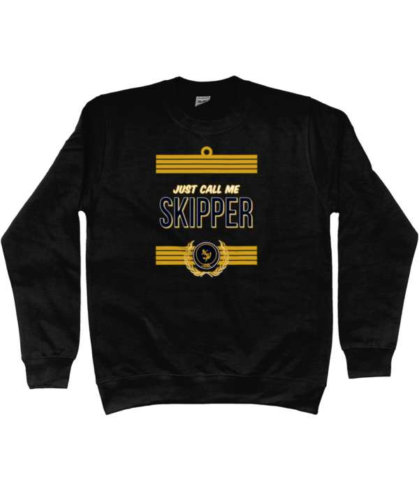 Just Call Me Skipper Sweatshirt Jet Black