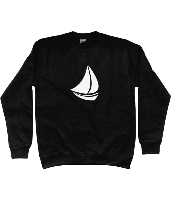 Sailing Boat Sweatshirt Jet Black