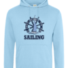 I Just Want to Go Sailing College Hoodie Sky Blue