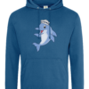 Dolphin Crew Hat College Hoodie Tropical Blue