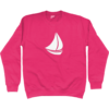 Sailing Boat Sweatshirt Hot Pink