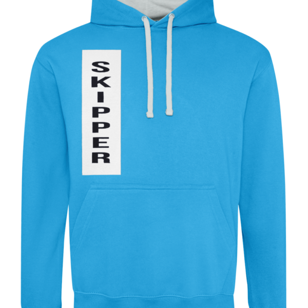 Skipper Varsity Hoodie Sapphire Blue/Heather Grey