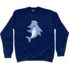 Dolphin Crew Hat Sweatshirt Oxford Navy